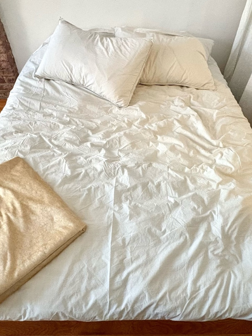 Society Limonta Cotton Queen Duvet with Shams Grey Green